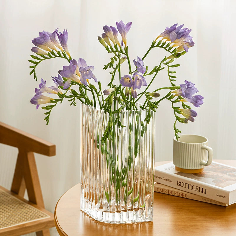 Light luxury leaf vase
