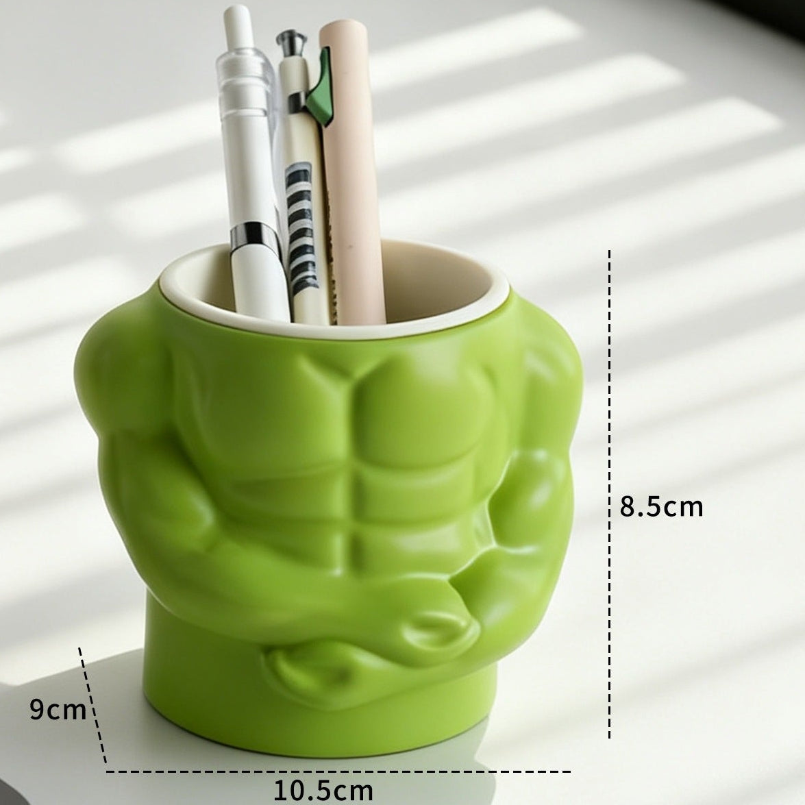 Sculptural Torso Pen Holder, Playful Abs-Shaped Desktop Organizer for Pens, Brushes and Creative Workspaces