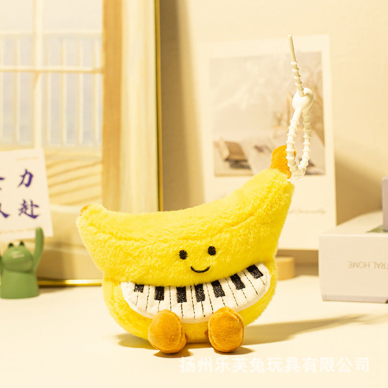 Mini Musical Instrument Plush Toys and Bag Charms, Soft Guitar, Piano, Guzheng and More for Music Lovers, 10–30 cm