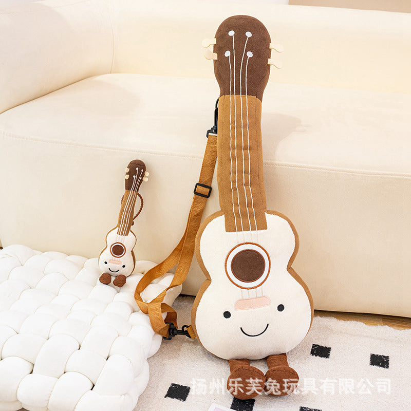 Mini Musical Instrument Plush Toys and Bag Charms, Soft Guitar, Piano, Guzheng and More for Music Lovers, 10–30 cm