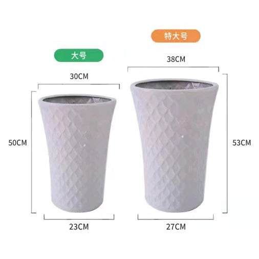 Modern minimalist paradise bird landing tall flowerpot