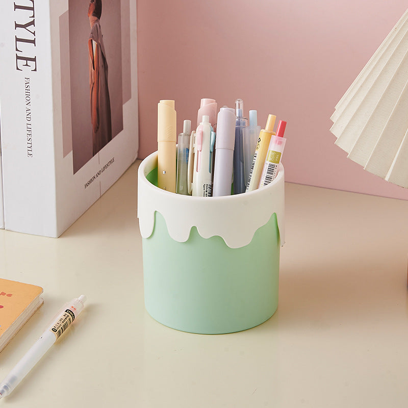 Playful Desk Pen Holder and Mini Organizer, Dino Egg, Drawer, Ice Cream and Cloud Styles for Pens, Brushes and Stationery