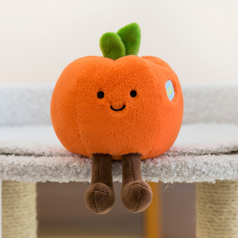 Cute Fruit and Vegetable Plush Toys, 18 Mini Stuffed Food Friends from Strawberry and Pineapple to Corn and Pumpkin for Playful Gifts