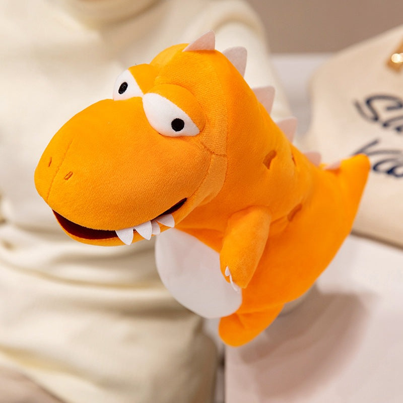 Dinosaur Hand Puppet Plush Toys, 20–30 cm Soft T Rex, Triceratops and Prehistoric Animal Styles for Pretend Play