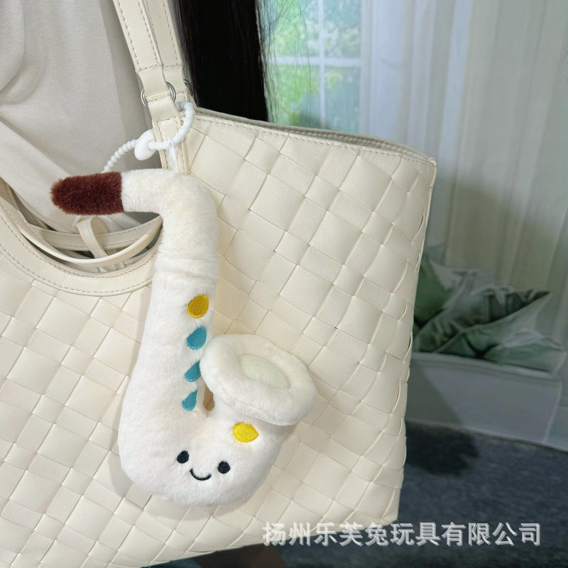 Mini Musical Instrument Plush Toys and Bag Charms, Soft Guitar, Piano, Guzheng and More for Music Lovers, 10–30 cm