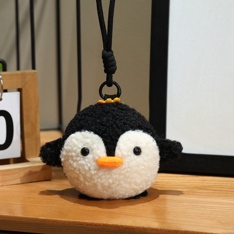 Mini Round Animal Plush Toys and Bag Charms, 10–15 cm Otter, Frog, Penguin, Pufferfish and More for Playful Gifts