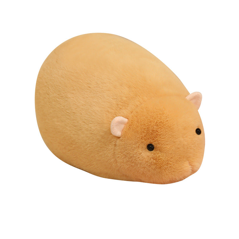 Fluffy Hamster Plush Bag Charm, 13 cm Mini Hamster Keychain in Gray, White or Brown for Backpacks and Sweet Little Gifts