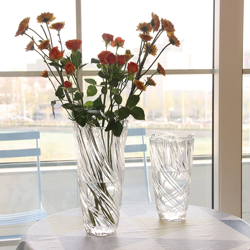 Handmade flower vase with beautiful waist