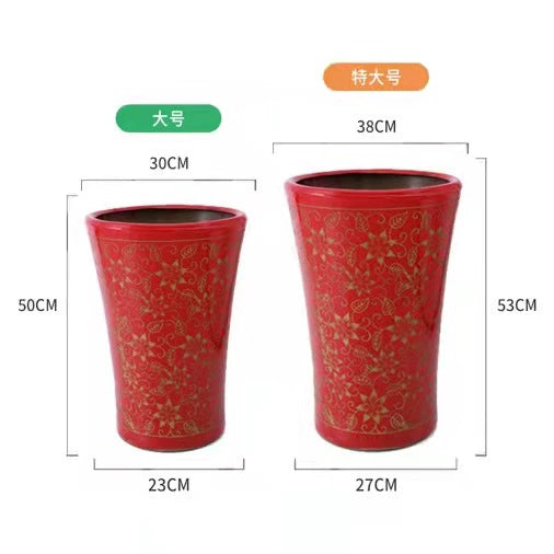 Modern minimalist paradise bird landing tall flowerpot