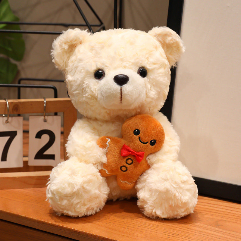 Christmas Teddy Bear Plush Toy, Festive Holiday Stuffed Bear in 18, 23 or 26 cm for Cozy Rooms and Thoughtful Gifts