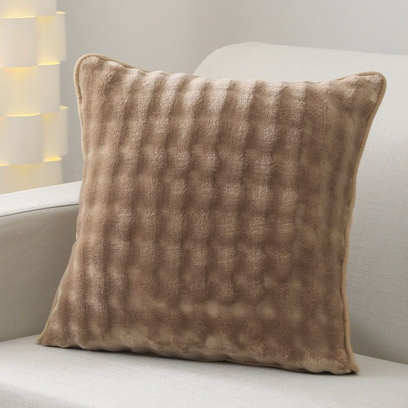 Soft Bubble Texture Pillow Cover | Six Cozy Colors and Three Square Sizes for Sofas, Reading Chairs and Bedrooms