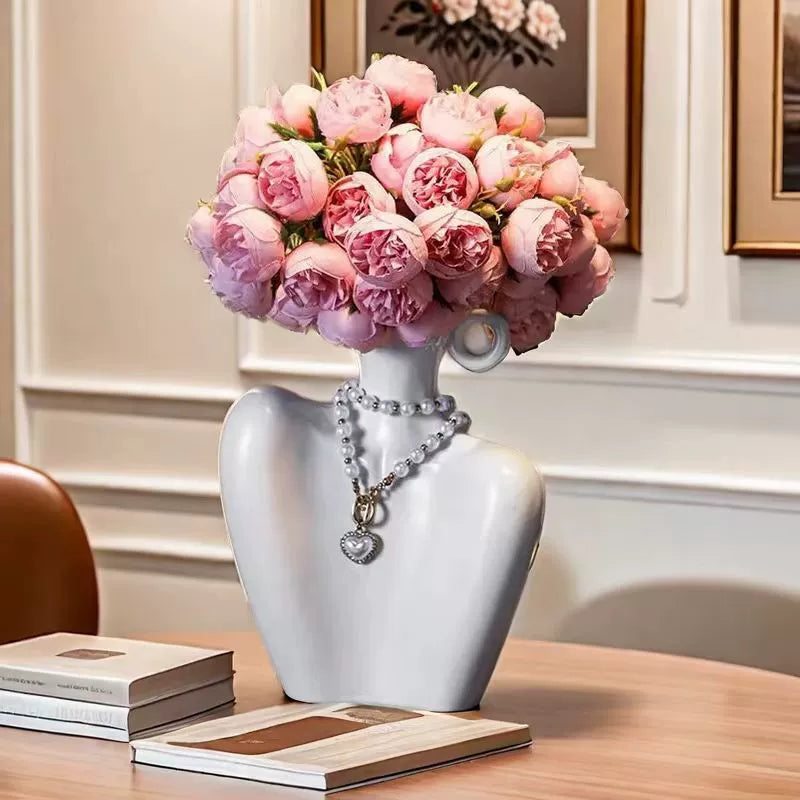 New ceramic vase for niche art flower arrangements