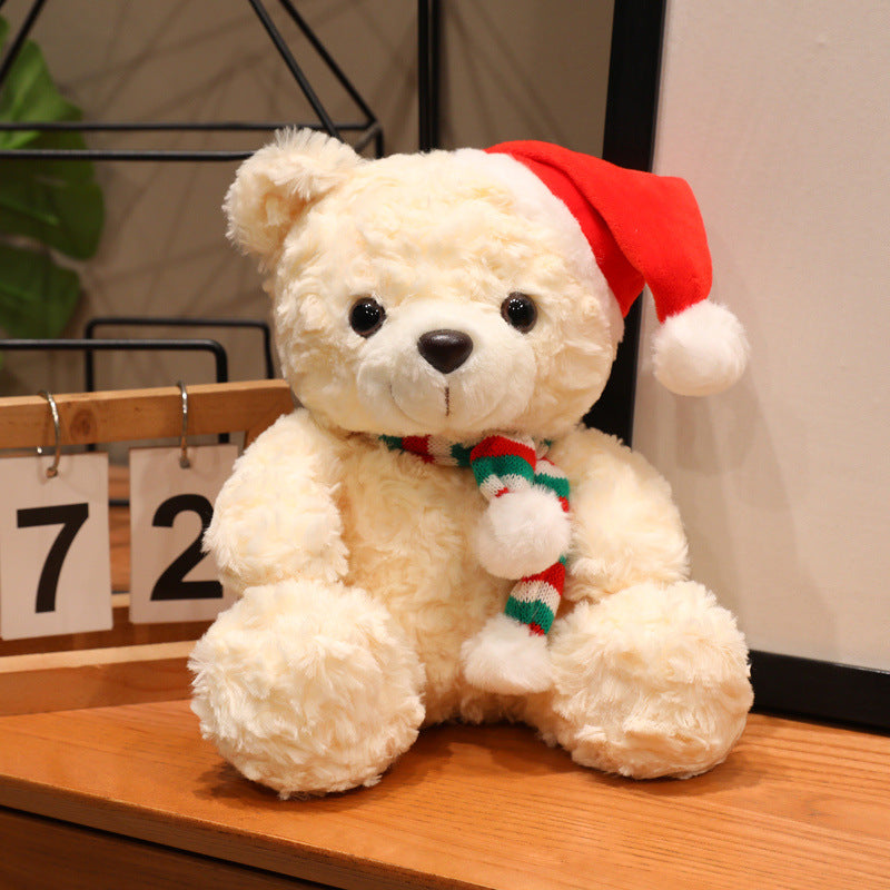 Christmas Teddy Bear Plush Toy, Festive Holiday Stuffed Bear in 18, 23 or 26 cm for Cozy Rooms and Thoughtful Gifts