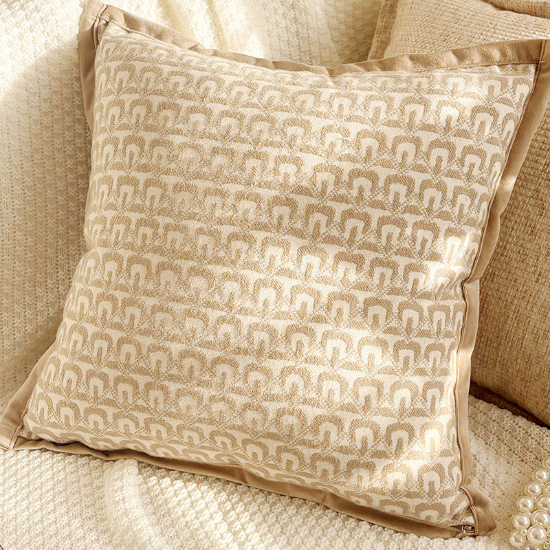 Brown Leaf and Butterfly Pillow Covers, Warm Neutral Textured Designs for Cozy Sofas and Bedrooms