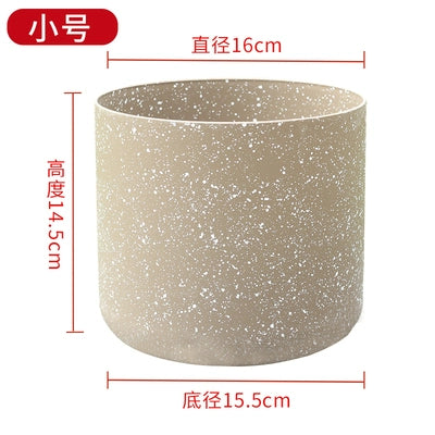 Horticultural flowers, green plant pots, frosted imitation stone flower pots, European resin flower pots, thickened, durable, environmentally friendly plastic flower pots