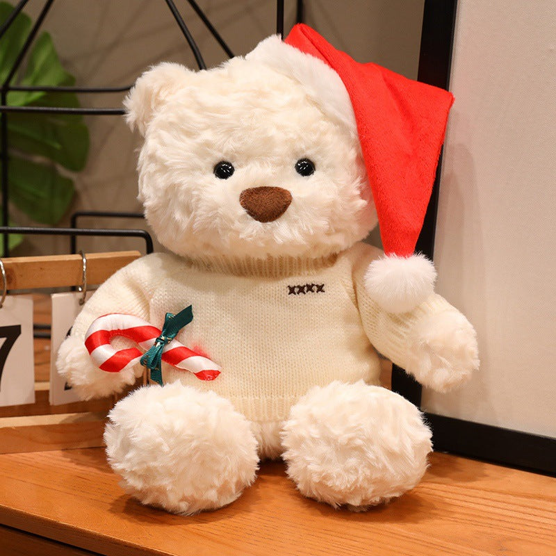 Christmas Teddy Bear Plush Toy, Festive Holiday Stuffed Bear in 18, 23 or 26 cm for Cozy Rooms and Thoughtful Gifts