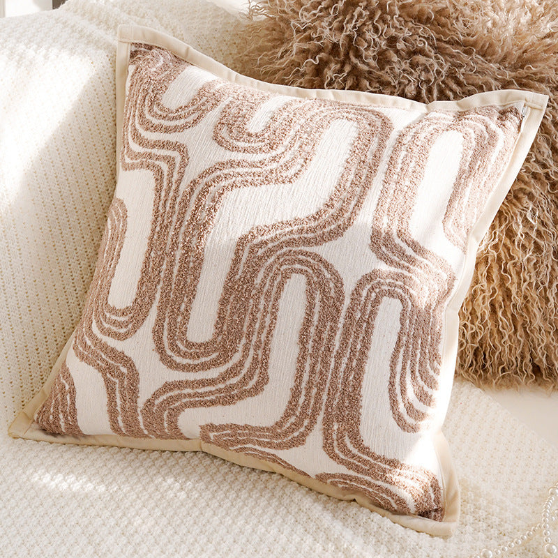 Warm Neutral Textured Pillow Covers, Dandelion, Moroccan Floral and Tufted Designs for Cozy Sofas and Bedrooms