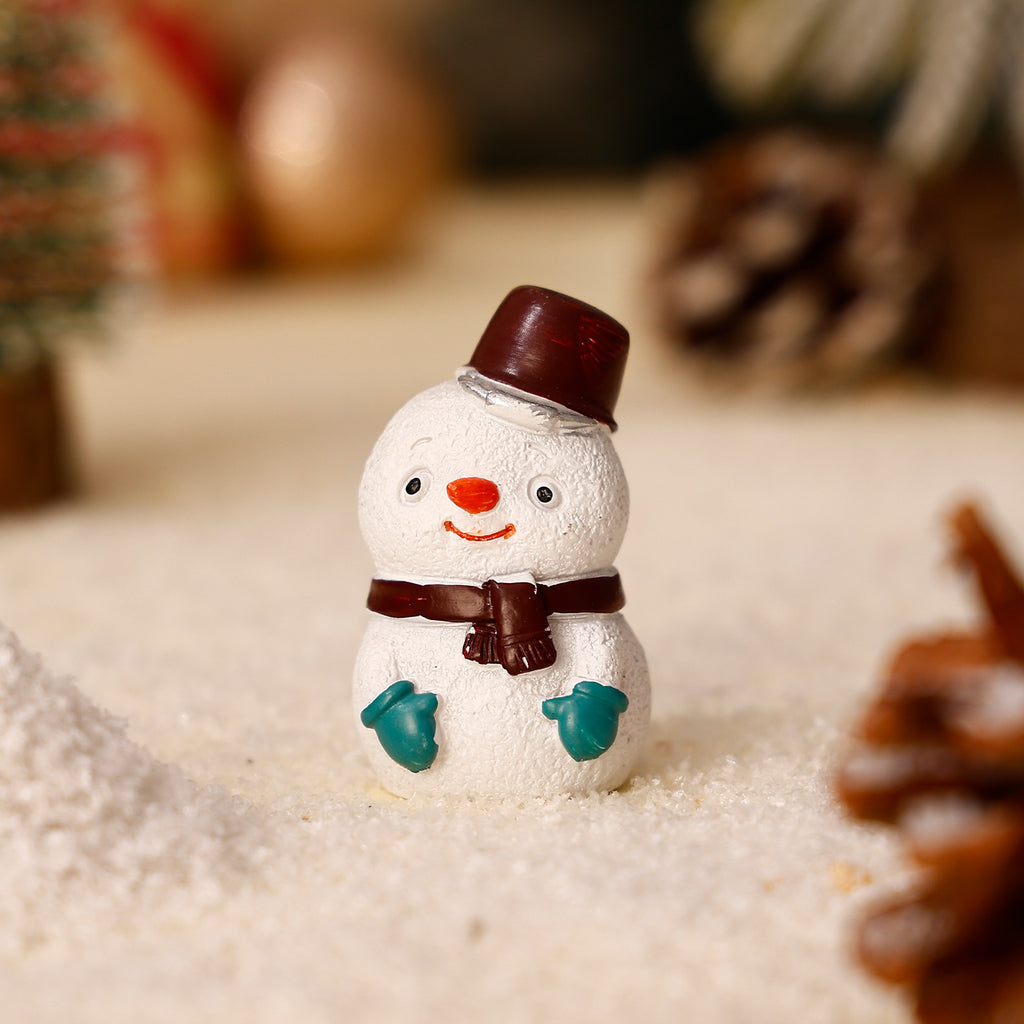 Christmas Mini Tabletop Figurine, Choose Santa Snowman Reindeer or Tree for Festive Desk, Shelf and Holiday Home Decor