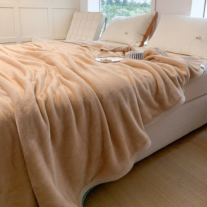 Handmade thickened milk velvet air conditioning blanket