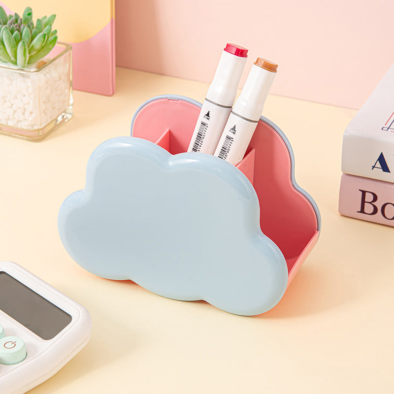 Playful Desk Pen Holder and Mini Organizer, Dino Egg, Drawer, Ice Cream and Cloud Styles for Pens, Brushes and Stationery