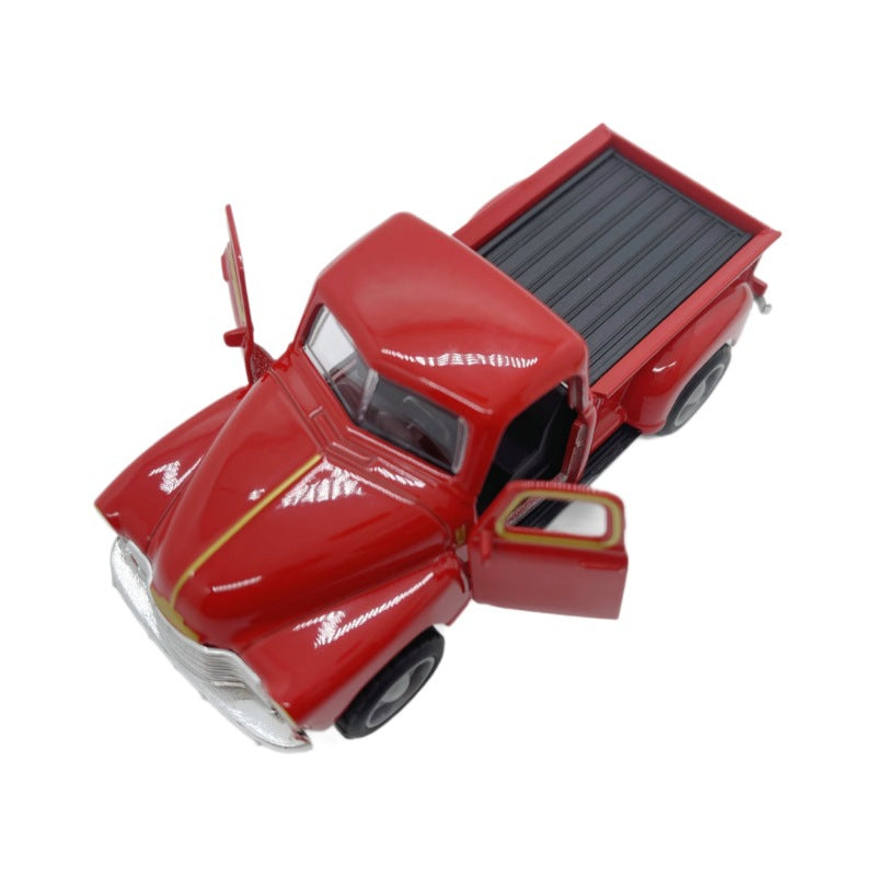 Vintage Alloy Pickup Truck Model – 1:32 Die-Cast Mini Car for Collectors & Home Decor