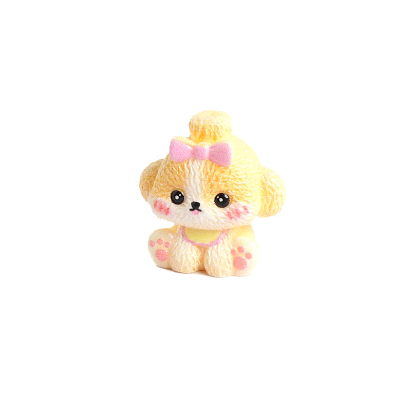 Tiny Dog Miniatures, Complete 10 Piece Puppy Figurine Collection for Desks, Bookshelves, Fairy Gardens and Dog Lover Gifts