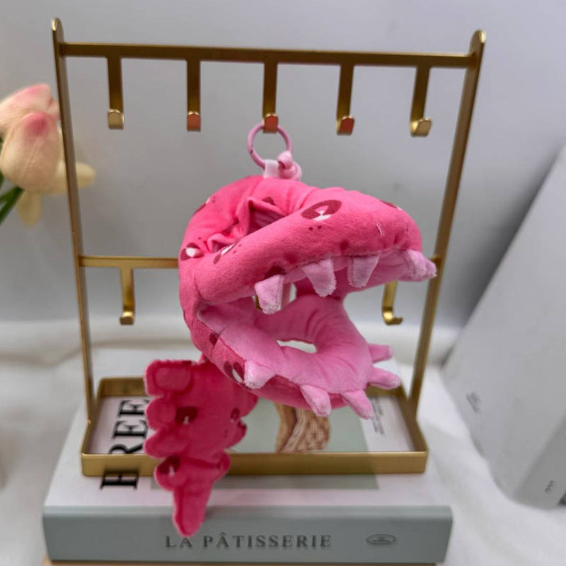 Colorful Dinosaur Skeleton Plush Toy, 16 cm Mini Prehistoric Stuffed Animal for Shelves and Playful Gifts