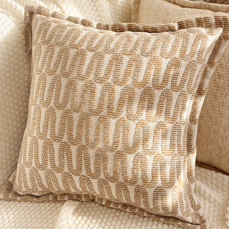 Warm Neutral Decorative Pillow Covers, Leaf, Butterfly and Textured Designs for Cozy Sofas, Bedrooms and Reading Corners