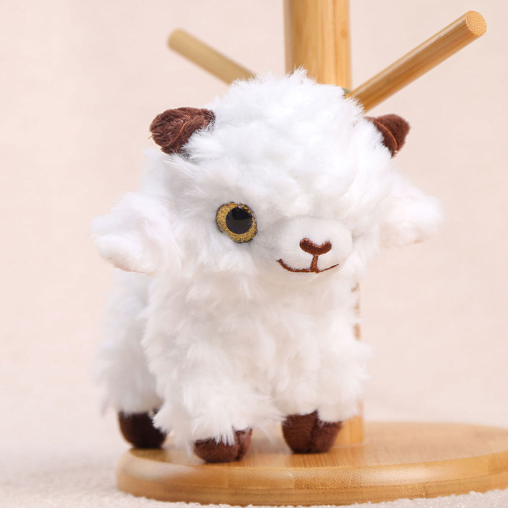 Little Lamb Plush Toys and Bag Charms, 8–25 cm Curly Sheep in Soft Colors and Playful Outfits for Cozy Rooms and Thoughtful Gifts