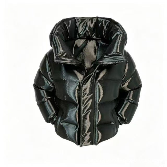 Puffer Jacket Pen Holder, Playful Quilted Coat Pencil Cup for Desks in White, Black, Pink, Purple or Blue