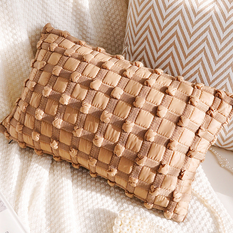 Cream and Cocoa Textured Pillow Covers, Floral, Tassel and Geometric Designs for Cozy Living Rooms and Bedrooms