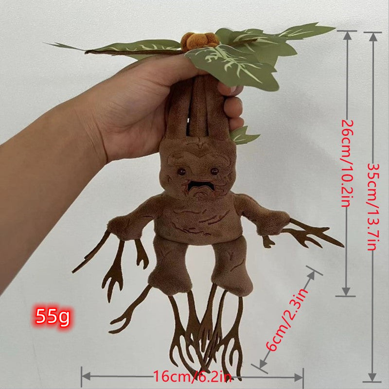 Mandrake Root Plush Toy (Harry Potter Inspired) – Soft Stuffed Figure with Plush Pot