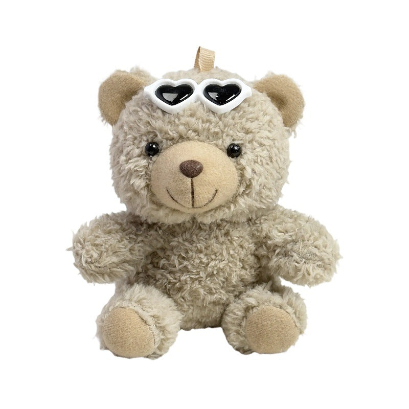 Outfit Teddy Bear Plush Bag Charm, 11 cm Mini Stuffed Bear Keychain in Colorful Sweaters and Shirts