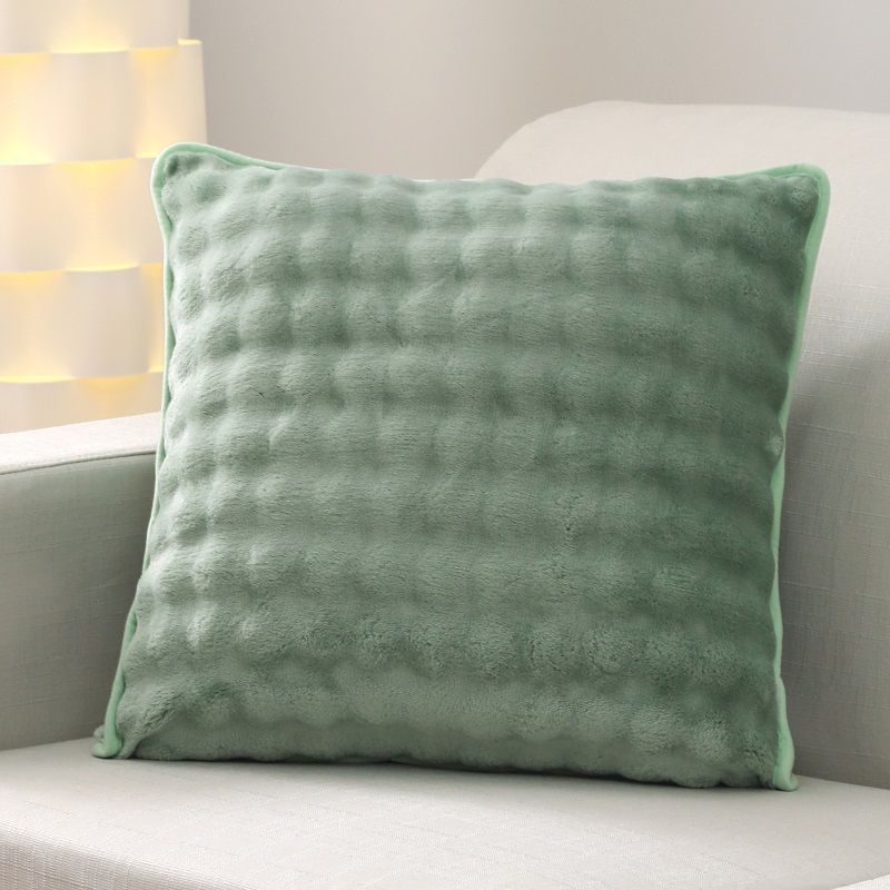 Textured Bubble Plush Pillow Cover in Seven Colors, Soft Decorative Cushion Cover for Cozy Sofas, Bedrooms and Reading Corners