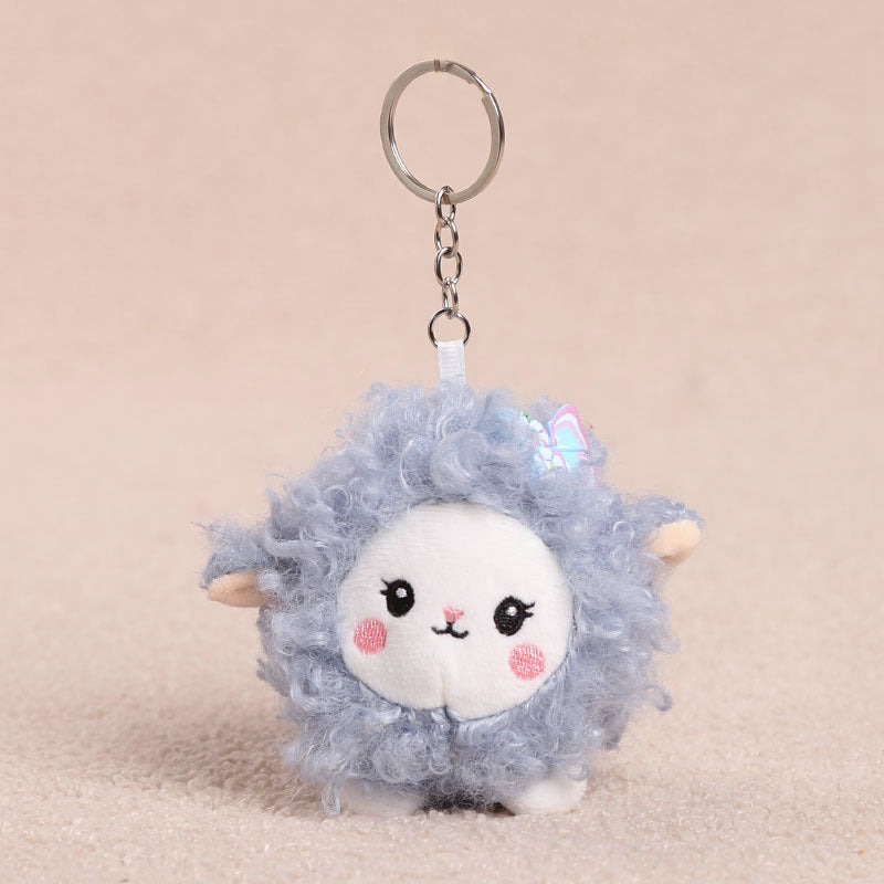 Little Lamb Plush Toys and Bag Charms, 8–25 cm Curly Sheep in Soft Colors and Playful Outfits for Cozy Rooms and Thoughtful Gifts