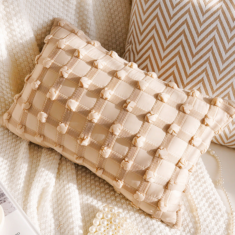 Cream and Cocoa Textured Pillow Covers, Floral, Tassel and Geometric Designs for Cozy Living Rooms and Bedrooms