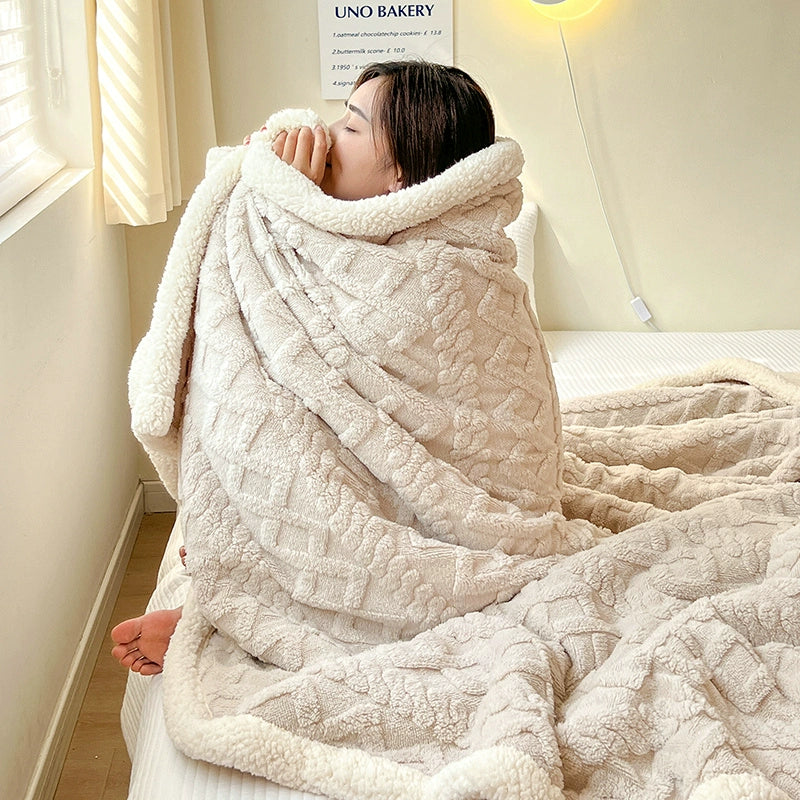 Double - Sided Handmade Warm Blanket