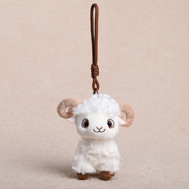 Little Lamb Plush Toys and Bag Charms, 8–25 cm Curly Sheep in Soft Colors and Playful Outfits for Cozy Rooms and Thoughtful Gifts