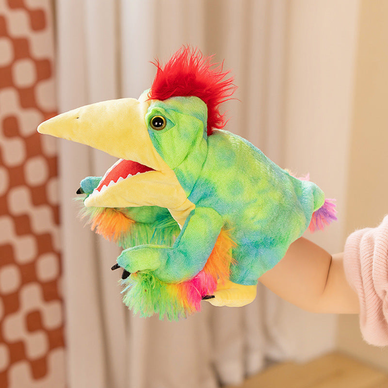 Dinosaur Hand Puppet Plush Toys, 20–30 cm Soft T Rex, Triceratops and Prehistoric Animal Styles for Pretend Play