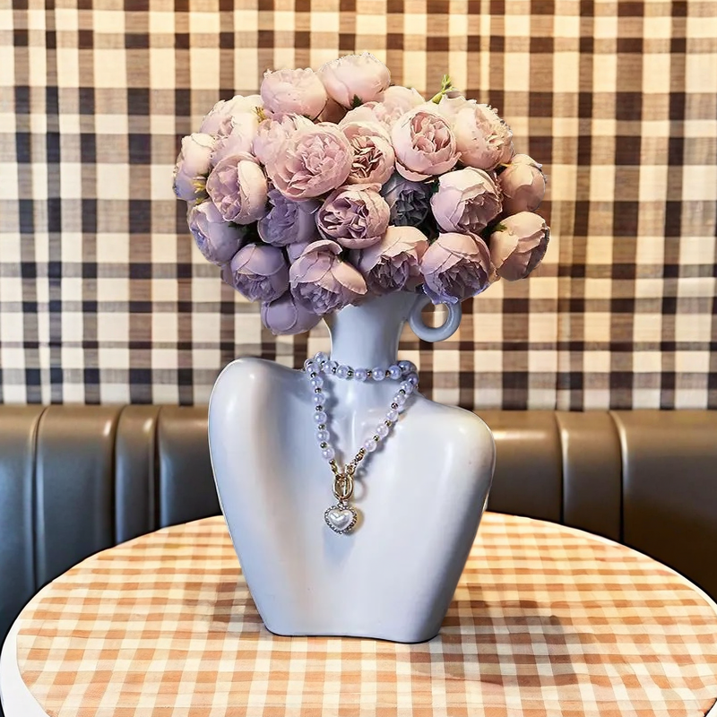 New ceramic vase for niche art flower arrangements
