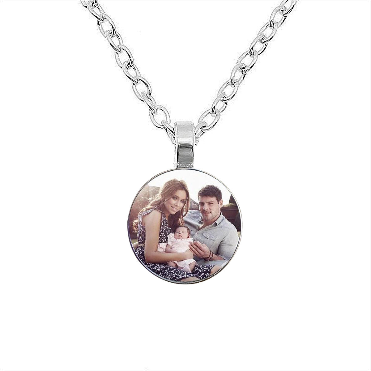 Custom Memorial Photo Jewelry | Personalized Pet/Couple Necklace & Keychain