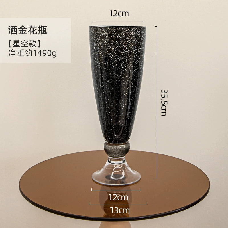 Handblown Gold - Speckled Glass Vases