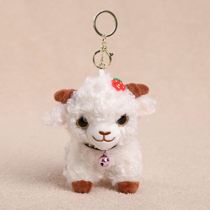 Little Lamb Plush Toys and Bag Charms, 8–25 cm Curly Sheep in Soft Colors and Playful Outfits for Cozy Rooms and Thoughtful Gifts