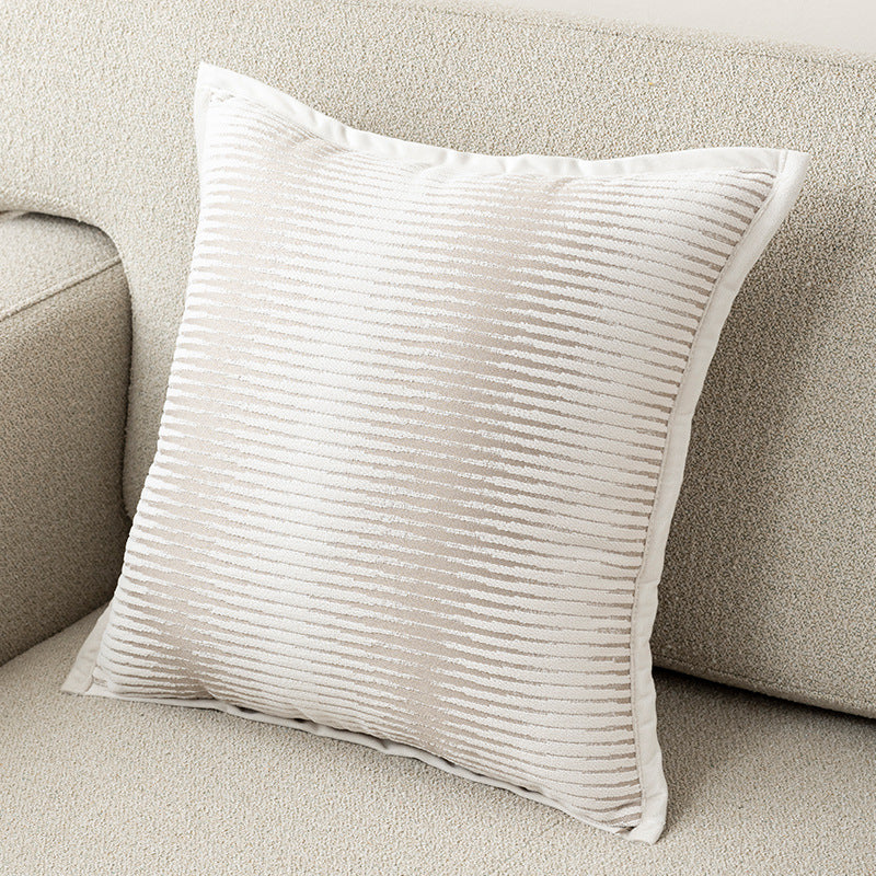 Textured Floral Pillow Cover in Four Designs, Decorative Cushion Case in Coffee, Gray, Blue and Cream for Cozy Sofas and Bedrooms