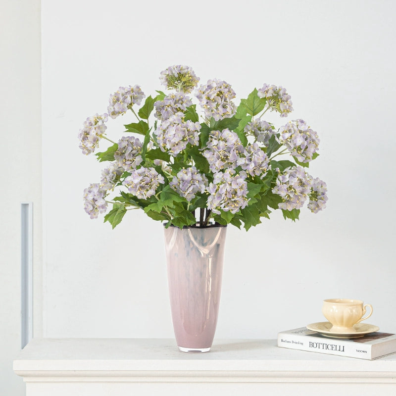 Pink Cream Wind Glass Vase