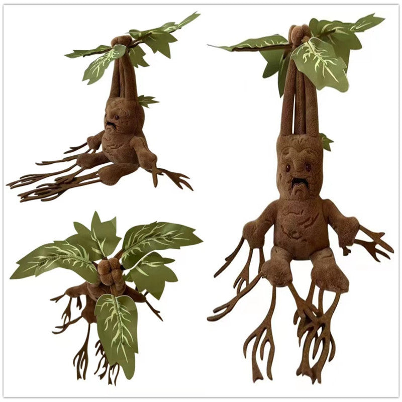 Mandrake Root Plush Toy (Harry Potter Inspired) – Soft Stuffed Figure with Plush Pot