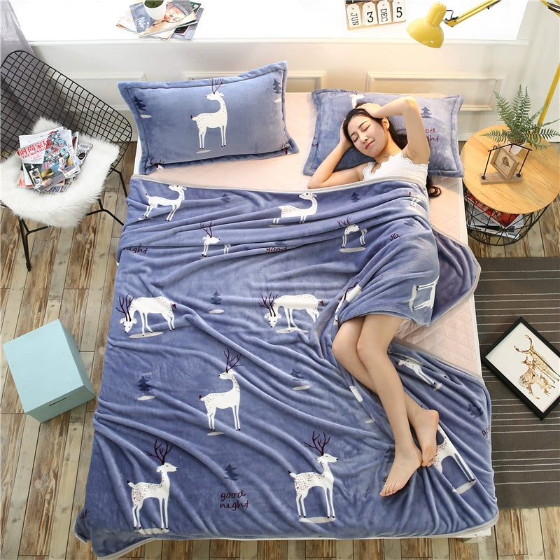 Falei velvet handmade blankets for offices and beds