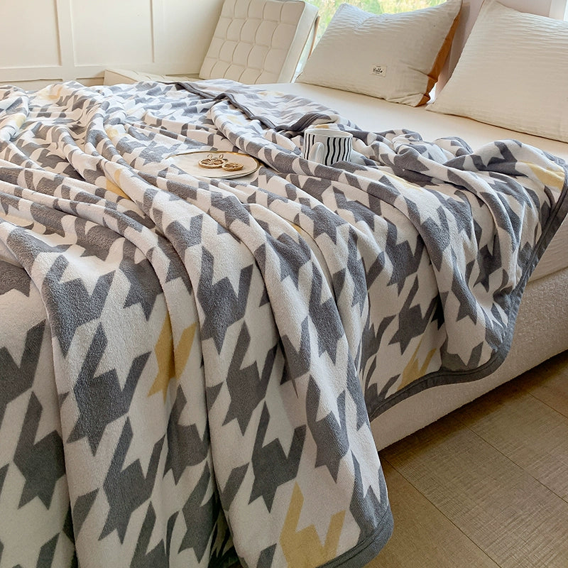 Handmade thickened milk velvet air conditioning blanket