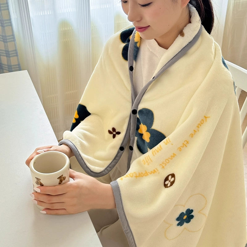 German Precision Skin - Friendly Office Nap Air - Conditioned Shawl Blanket