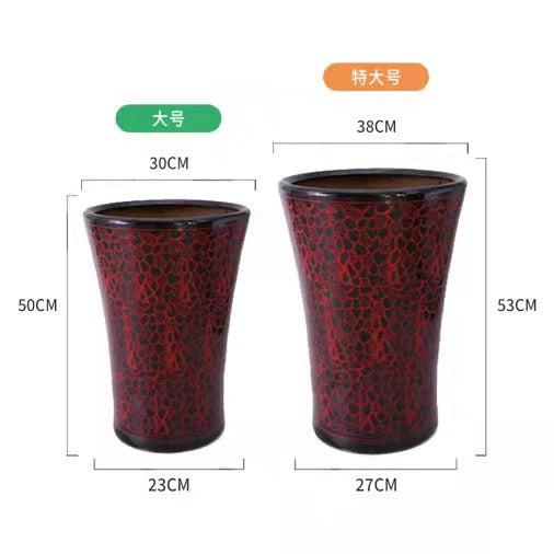 Modern minimalist paradise bird landing tall flowerpot